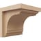 Ekena Millwork 5"W x 5"D x 5"H Wide Warren Rough Cedar Woodgrain TimberThane Corbel, Primed Tan CORUR05X05X05WARRCPR - alternate 1